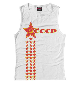 Майка для девочек СССР (звезды на белом фоне)