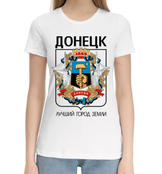 Женская Хлопковая футболка Донецк