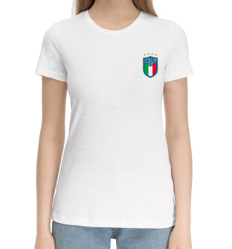 Женская Хлопковая футболка Сборная Италии