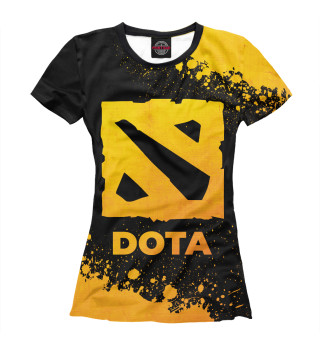 Женская футболка Dota Gold Gradient