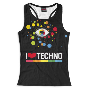 Женская Борцовка I Love Techno