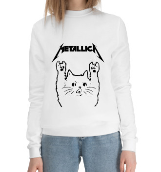 Женский Хлопковый свитшот Metallica