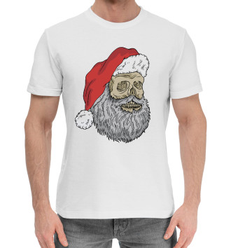 Мужская Хлопковая футболка Cool Santa
