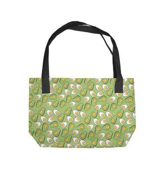 Пляжная сумка Зеленые авокадо