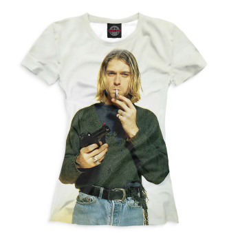 Женская Футболка Kurt Cobain