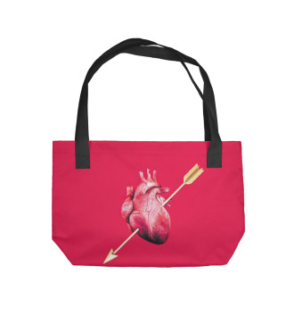 Пляжная сумка Сердце