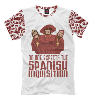Мужская Футболка No one expects the Spanish inquisition