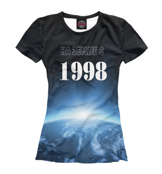 Женская футболка На Земле с 1998