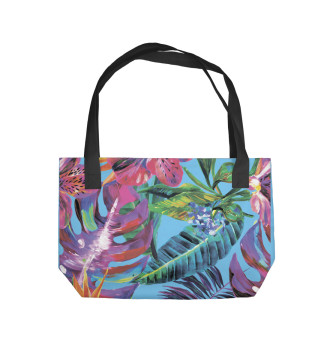 Пляжная сумка Тропические цветы