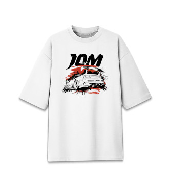 Женская Хлопковая футболка оверсайз Nissan 180 SX, JDM