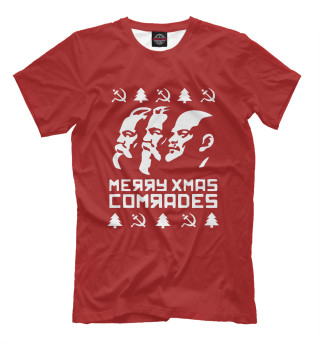 Мужская футболка Merry Xmas Comrades