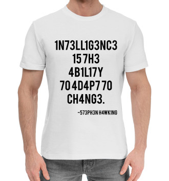 Мужская Хлопковая футболка Intelligence
