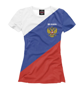 Футболка для девочек Триколор России