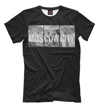 Мужская Футболка Москва Сити
