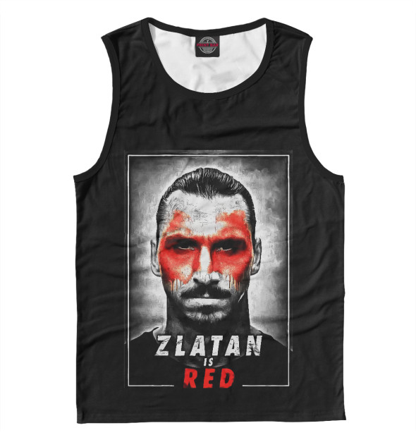 Мужская Майка Zlatan is Red, артикул: MAN-840663-may-2