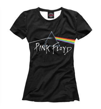 Женская Футболка Pink Floyd: Пинк Флойд лого и радуга