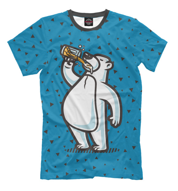 Пивной медведь футболка мужская
