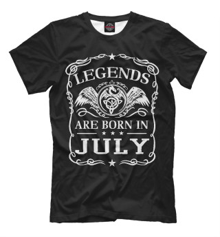 Мужская футболка Легенды рождаются в июле