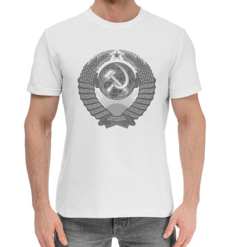 Мужская Хлопковая футболка Государственный Герб СССР