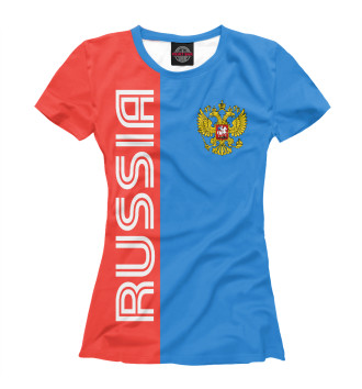 Женская Футболка RUSSIA
