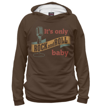 Мужское худи It's only rock and roll baby
