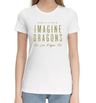 Женская Хлопковая футболка Imagine Dragons