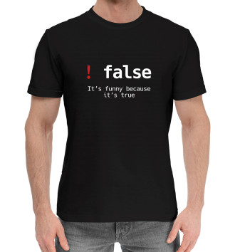 Мужская Хлопковая футболка False