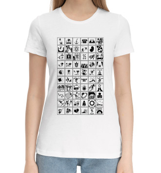 Женская Хлопковая футболка Portal