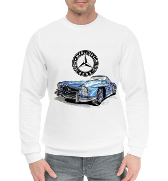 Мужской Хлопковый свитшот Mercedes retro