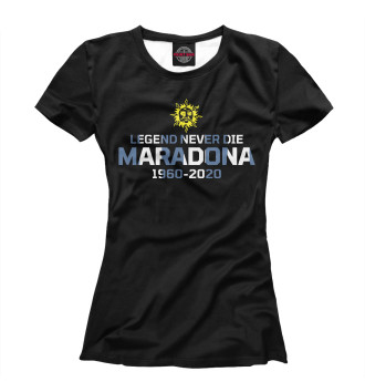 Женская Футболка Maradona