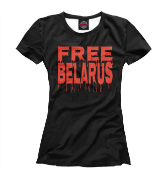 Женская Футболка Free Belarus