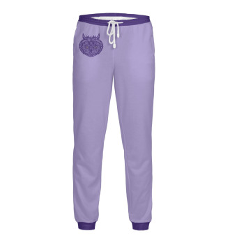 Мужские Спортивные штаны Фиолетовая сова