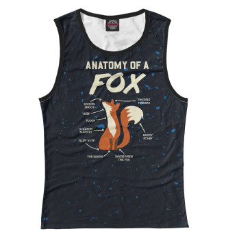 Майка для девочек Anatomy Of A Fox