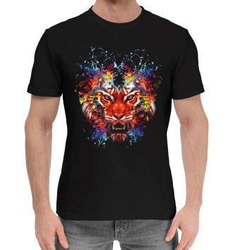 Мужская Хлопковая футболка Тигры