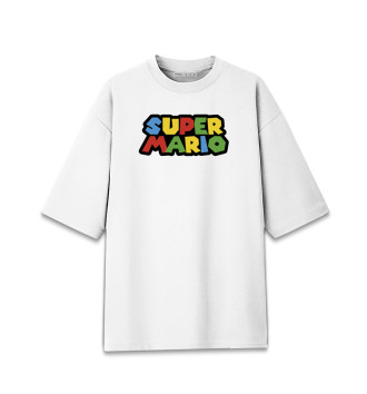 Мужская Хлопковая футболка оверсайз Super Mario