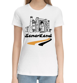 Женская Хлопковая футболка Самарканд