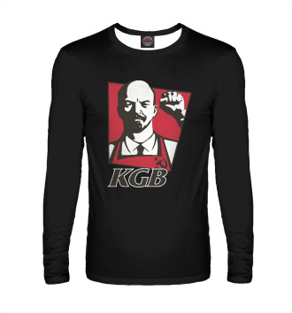 Мужской Лонгслив KGB - Lenin