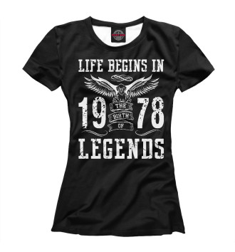 Женская Футболка 1978 - рождение легенды