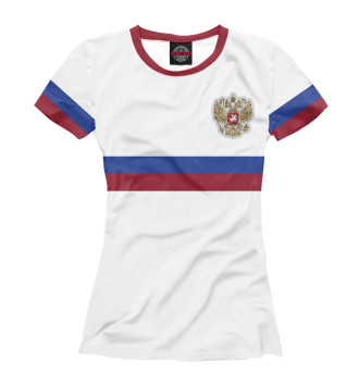 Футболка для девочек Сборная России гостевая
