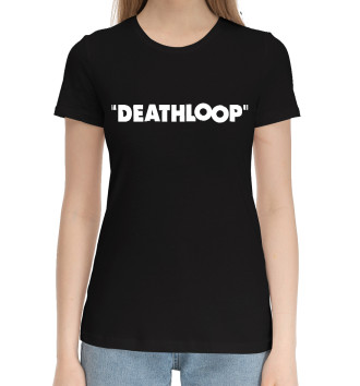 Женская Хлопковая футболка Deathloop