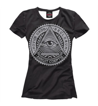 Женская футболка illuminati