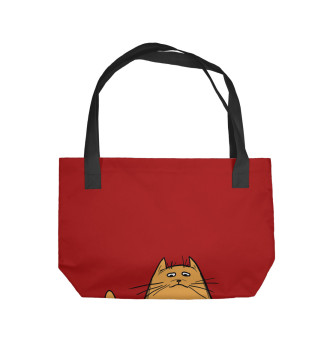 Пляжная сумка Серьезный кот
