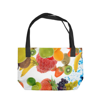 Пляжная сумка Сочные ягоды и фрукты
