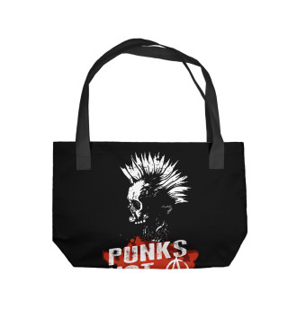 Пляжная сумка Punks not dead