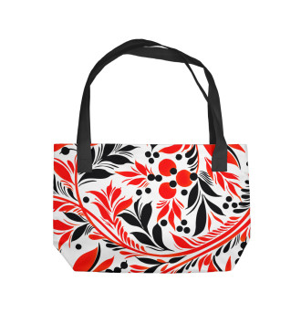 Пляжная сумка Black&Red pattern