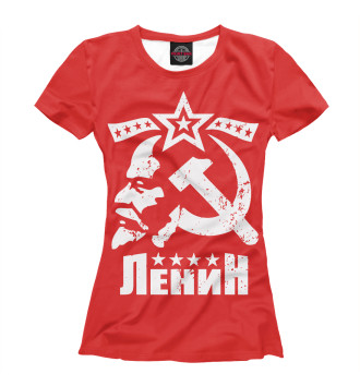 Женская Футболка Ленин СССР