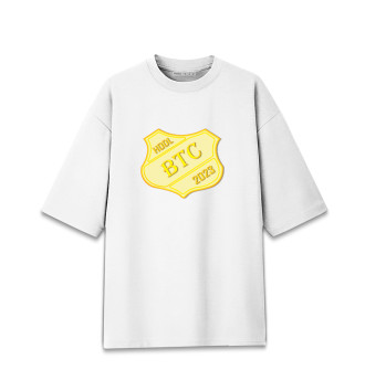 Женская Хлопковая футболка оверсайз Btc Hodl
