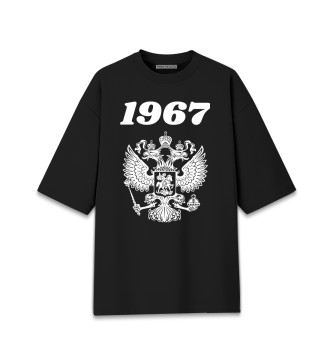 Женская Хлопковая футболка оверсайз 1967 Герб РФ