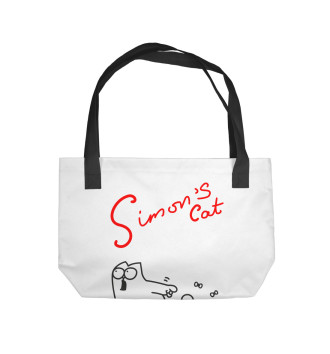 Пляжная сумка Кот Саймона хочет кушать