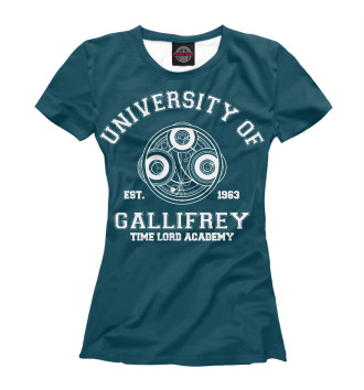 Женская Футболка Университет Галлифрея